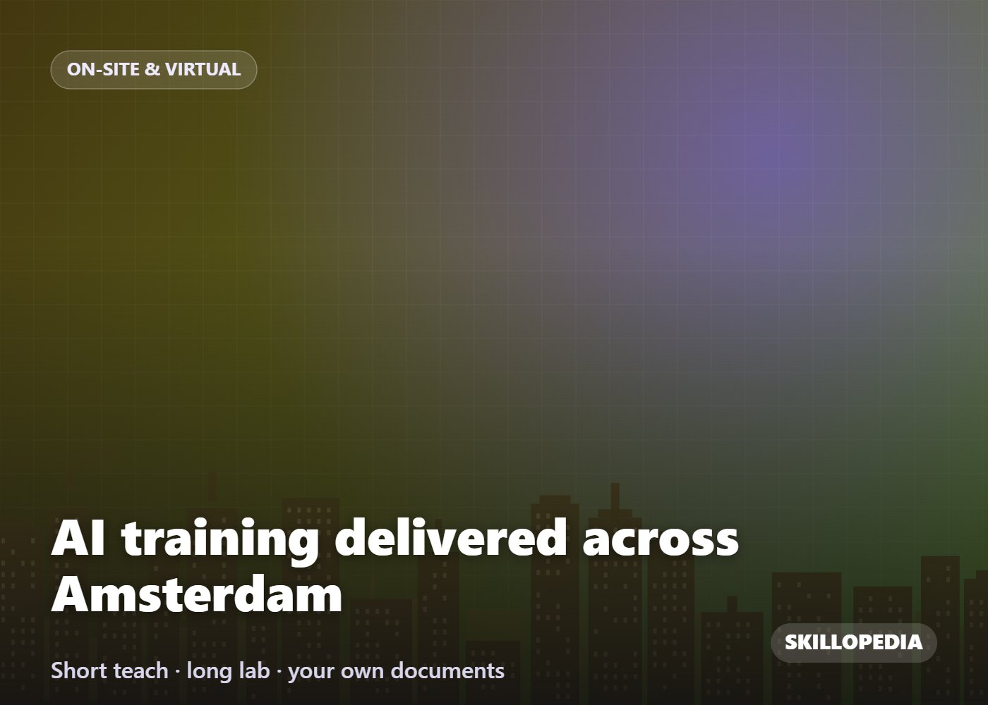 Claude training session for a corporate team in Amsterdam