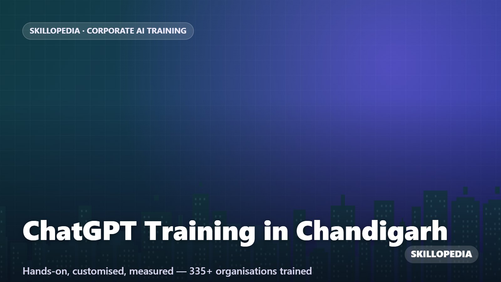 ChatGPT Training in Chandigarh — hands-on corporate workshop by Skillopedia