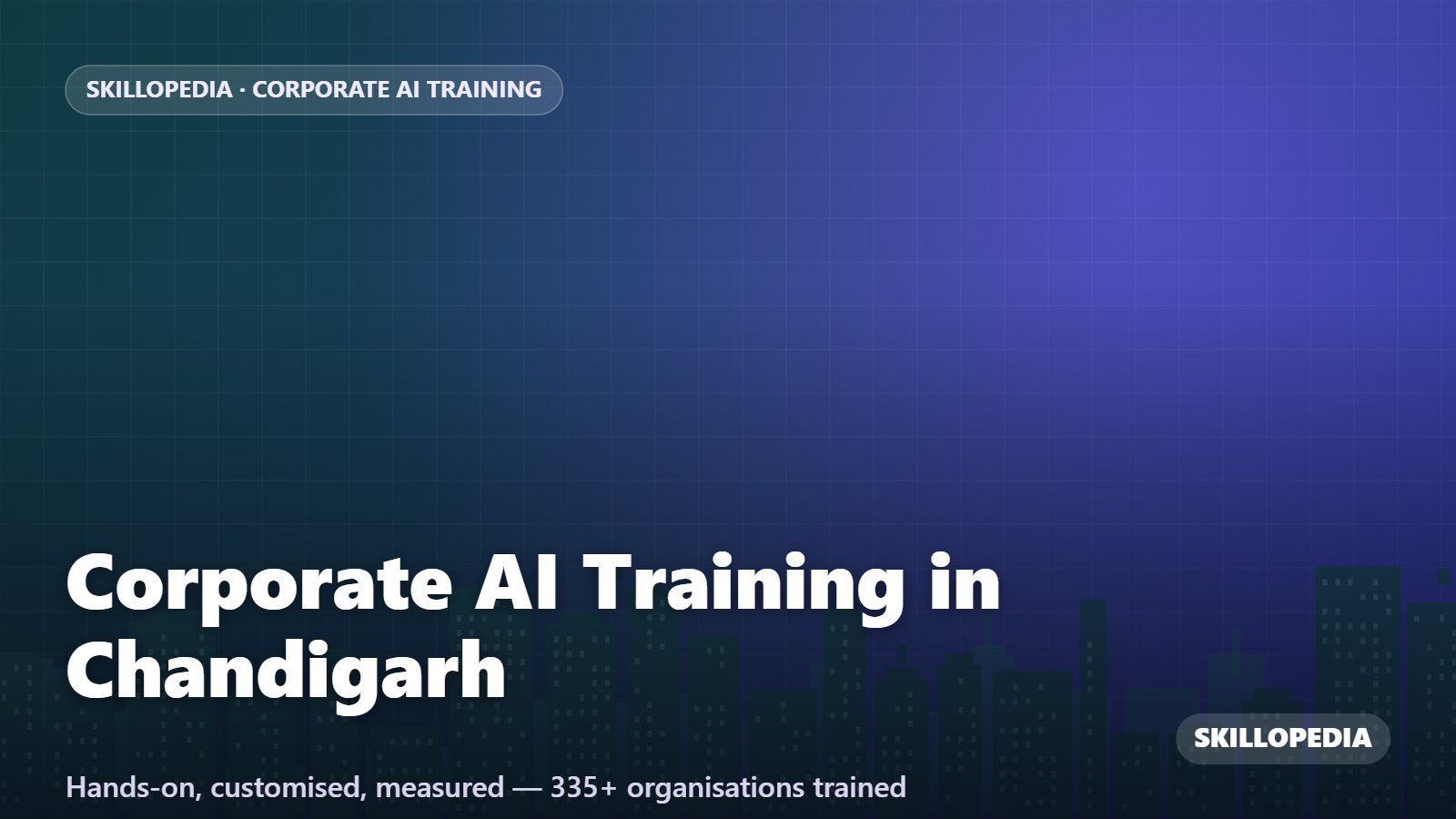 Corporate AI Training in Chandigarh — hands-on corporate workshop by Skillopedia