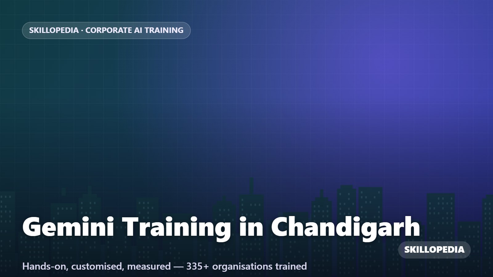 Gemini Training in Chandigarh — hands-on corporate workshop by Skillopedia