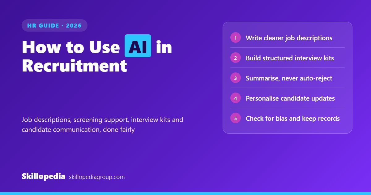 Read more about the article How to Use AI in Recruitment: A Practical, Fair Guide for HR Teams